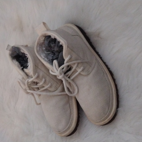Ugg Cream Ankle Boots Nuemel Natural - Picture 2 of 5